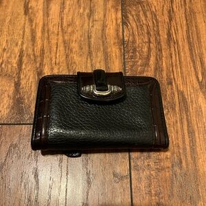 Vintage Brighton Black and Brown Leather Wallet